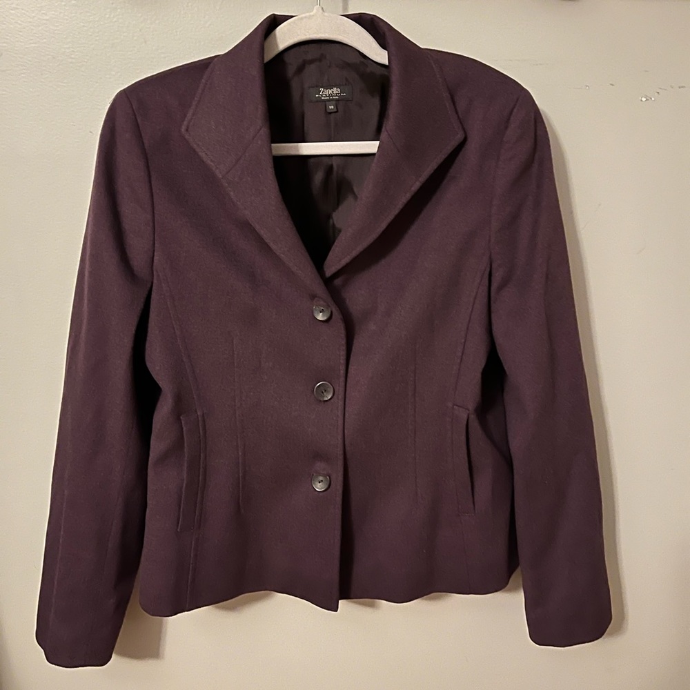 Zanella Women’s Purple Blazer three button